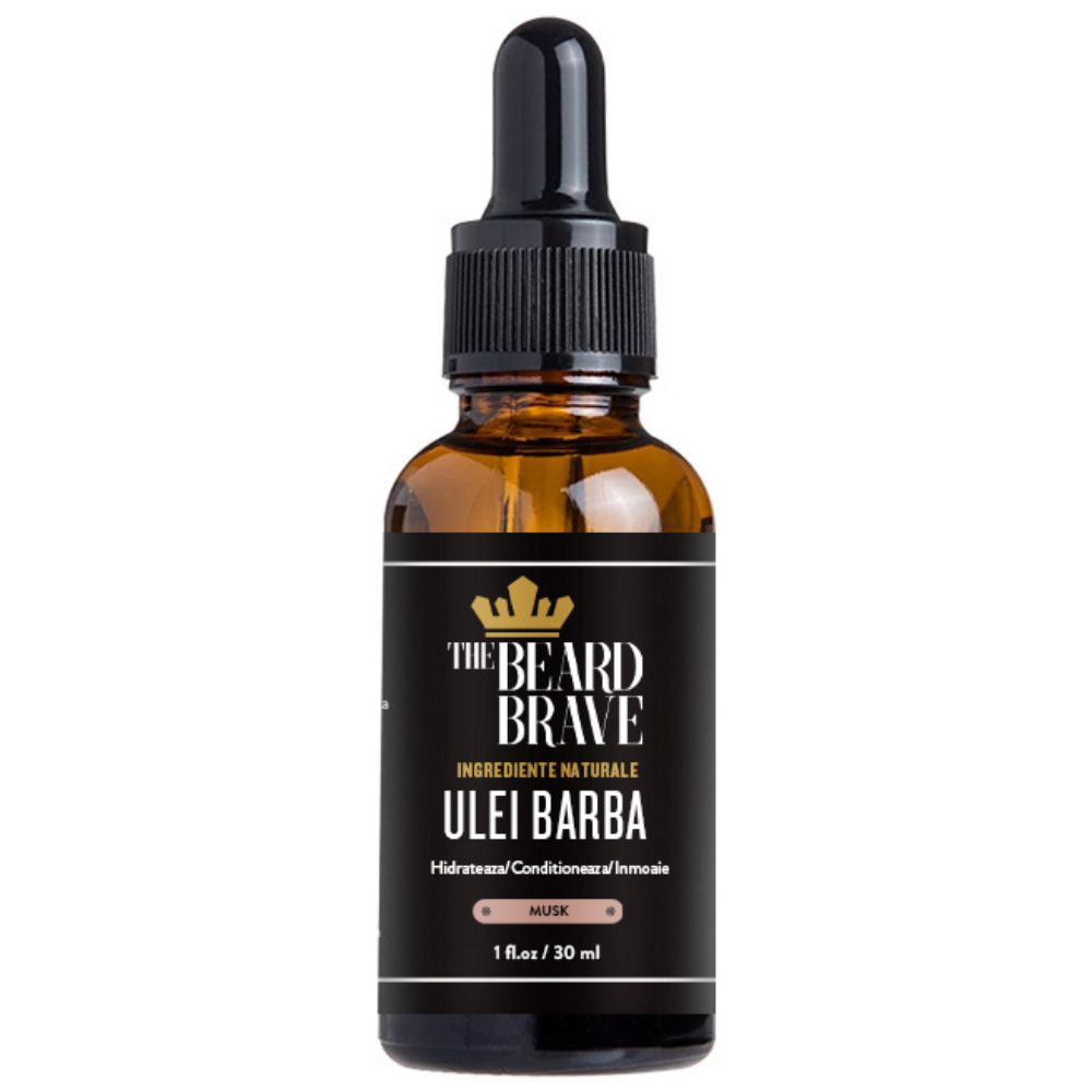 ulei barba natural miros musk the beard brave